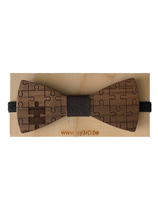 Holzfliege - Dunkle Walnuss - Puzzle