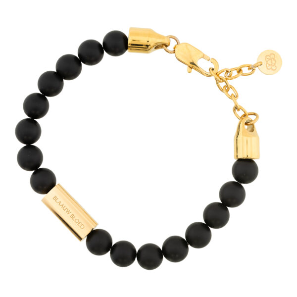 "Hugo"  Schwarz Matt Gold