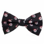 Weihnachtsfliege  BLACK WITH SANTA'S FACE