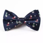 Weihnachtsfliege  DARK BLUE WITH X-MAS DOGS