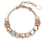 Radiant Charm-Armband – Roségold und Kristall