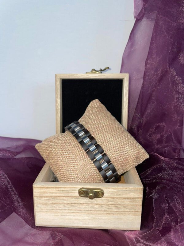 Woodz-Style – Echtholz-Armband Schwarz