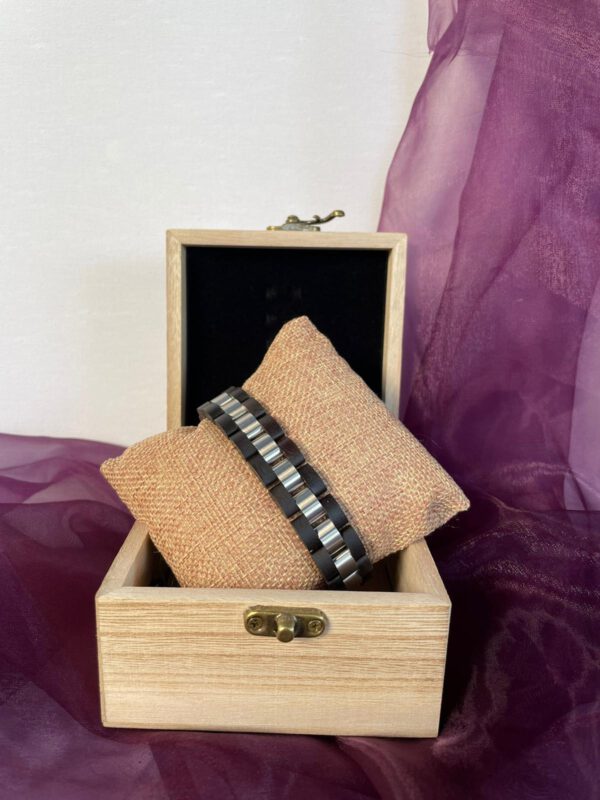 Woodz-Style – Echtholz-Armband Schwarz