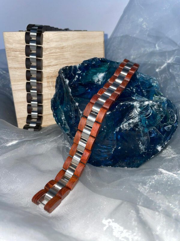 Woodz-Style - Echtholz-Armband Braun