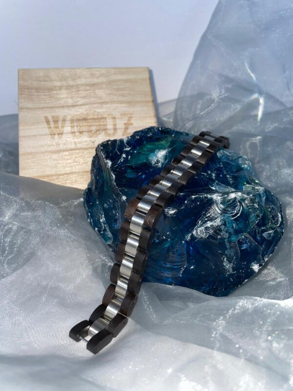 Woodz-Style – Echtholz-Armband Schwarz