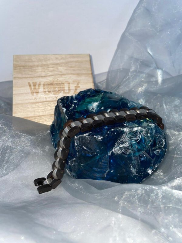 Woodz-Style – Echtholz-Armband Schwarz