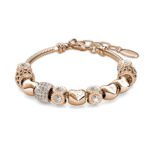 Radiant Charm-Armband - Roségold und Kristall