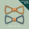 Timbow – Howard in Bambus / Blau Holz-Fliege