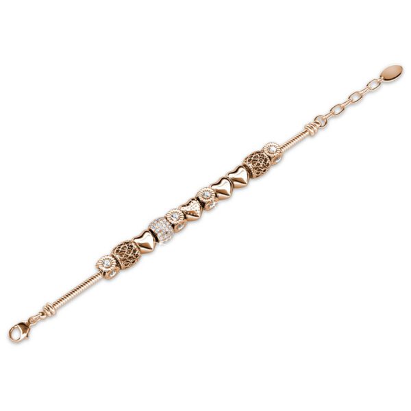Radiant Charm Armband- Rose Gold lang
