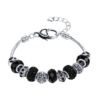 Nahal Armband - Silber und Schwarz