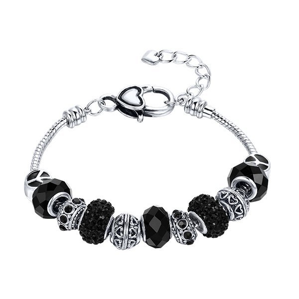 Nahal Armband - Silber und Schwarz