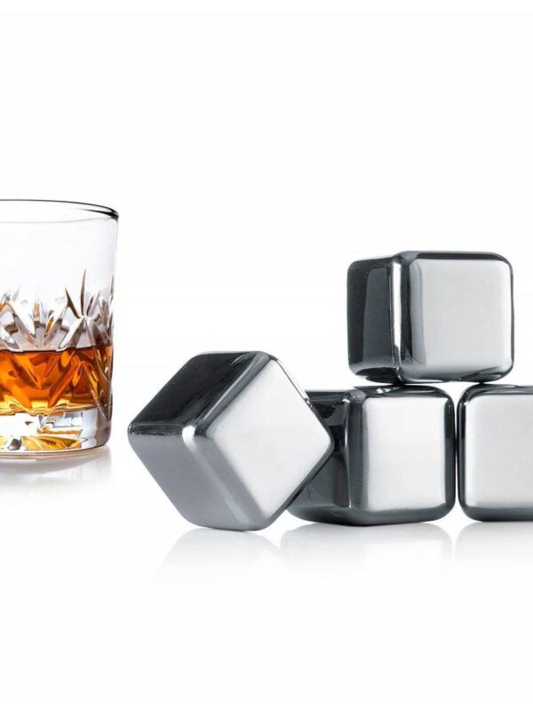 Edelstahl-Eiswürfel-Steine (4er-Set)