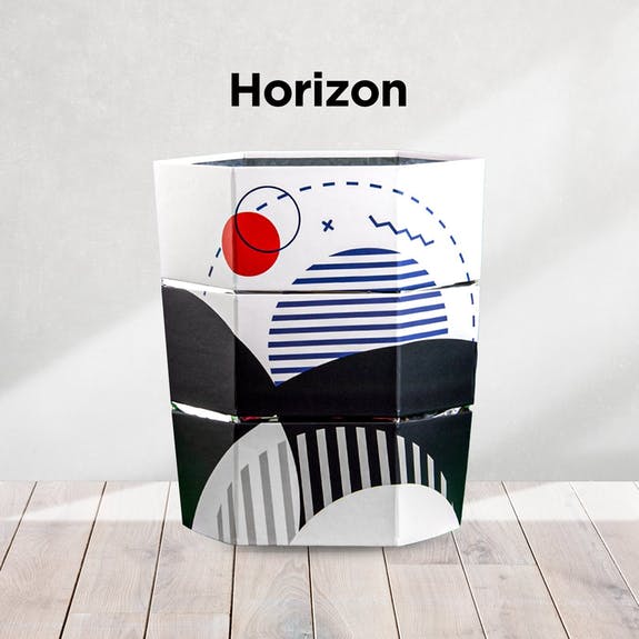 Wein-Sektkühler /  Blumenvase    "Horizont"