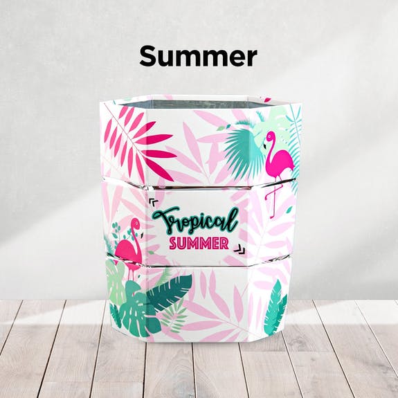 Wein-Sektkühler /  Blumenvase    "Sommer"