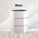 Wein-Sektkühler /  Blumenvase   "Weiß"