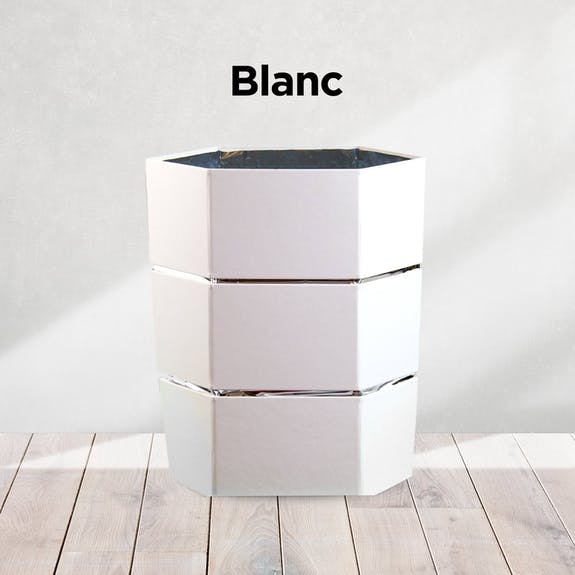 Wein-Sektkühler /  Blumenvase   "Weiß"