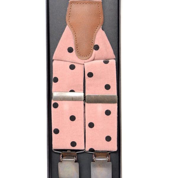 Hosenträger Babycord Rosa