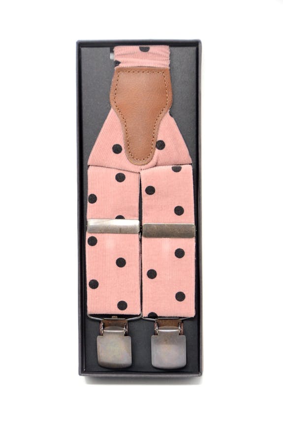 Hosenträger Babycord Rosa
