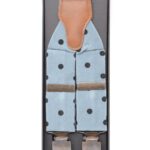 Hosenträger Babycord Blau