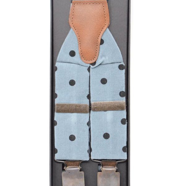 Hosenträger Babycord Blau