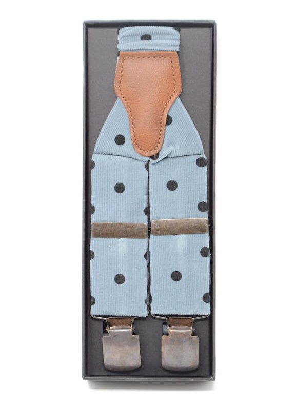 Hosenträger Babycord Blau