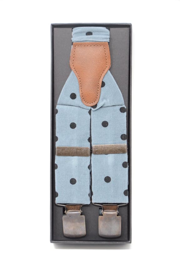 Hosenträger Babycord Blau