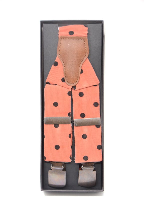 Hosenträger Babycord Orange