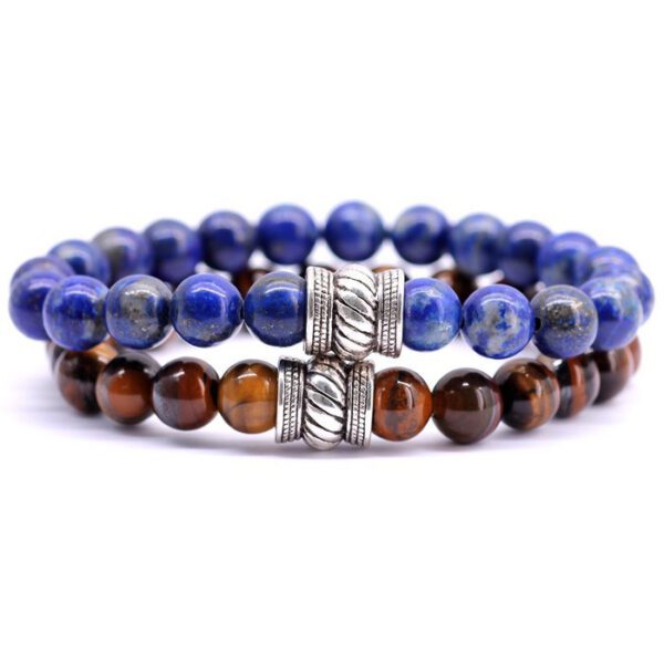 1x Bali Set Lapislazuli    1x Braunes Tigerauge