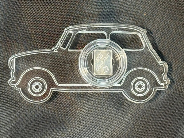 Automobil aus Acryglas mit 1g Feinsilber