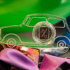Automobil aus Acryglas mit 1g Feinsilber