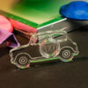 Automobil aus Acryglas mit 1g Feinsilber