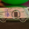 Automobil aus Acryglas mit 1g Feinsilber