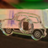 Automobil aus Acryglas mit 1g Feinsilber