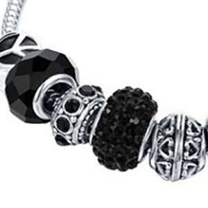 Nahal Armband - Silber und Schwarz